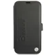 BMW Signature ādas vāciņš-grāmatiņa iPhone 13 mini, melns
