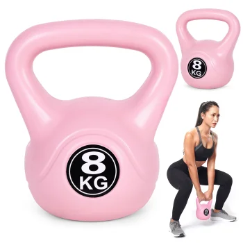 Svarbumba MOVEPRO 8 kg treniņiem un fitnesam, rozā