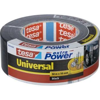 Tesa extra Power auduma līmlente 50 m x 50 mm, melna (56389)