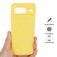 Google Pixel 8 Soft Liquid Silicone Anti-Scratch Protective Case Cover, Yellow | Telefona Vāciņš Maciņš Apvalks...