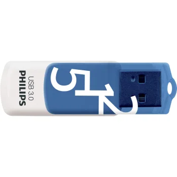 Philips Vivid Edition USB zibatmiņa 512 GB USB 3.0, balta / gaiši zila