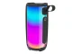 Bezvadu Bluetooth skaļrunis ar RGB apgaismojumu un FM radio, melns