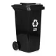 Multistore 120L atkritumu tvertne, melna