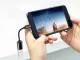 USB-C uz USB-A 3.0 OTG adapteris telefonam, izturīgs, melns