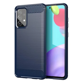 Carbon Case vāciņš Samsung Galaxy A72 4G zilā krāsā
