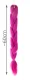 Kanekalons Sintētiskās Afro Bizes Frizūrām 60cm, Neona rozā | Synthetic Afro Braids for Hairstyles