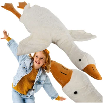 Kruzzel 130cm Liela Plīša Zoss Rotaļlieta