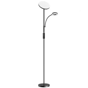 Blitzwill BWL-FL-0001 dubultā stāvlampa ar pulti, 36W, melna