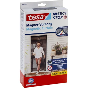 Tesa Insect Stop pretinsektu magnētiskais durvju aizkars XL 1,2 x 2,4 m, antracīta
