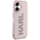 Karl Lagerfeld IML Rhinestones Logo vāciņš iPhone 16 telefonam, rozā
