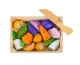 Bērnu Rotaļu Koka Griežamie Dārzeņi Komplekts ar Kasti Z23543 | Wooden Cutting Vegetables Set