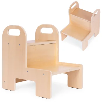 Bērnu virtuves palīgs kāpslītis no saplākšņa ECOTOYS
