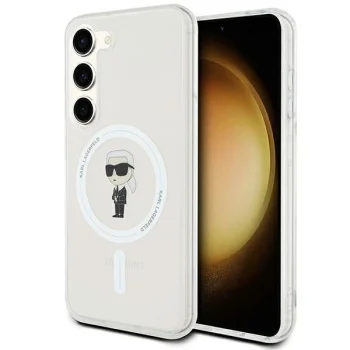 Karl Lagerfeld Samsung Galaxy S23 vāciņš IML Ikonik MagSafe, caurspīdīgs