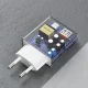 Dudao A30EUT GaN tīkla lādētājs 30W USB-A / USB-C + USB-C kabelis, balts