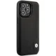 BMW vāciņš iPhone 14 Pro Max 6.7\" BMHCP14X22RBDK Leather Blue Dots, melns