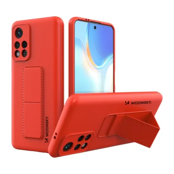 Wozinsky Kickstand Case vāciņš ar statīvu Xiaomi Redmi Note 11S / Note 11, sarkans