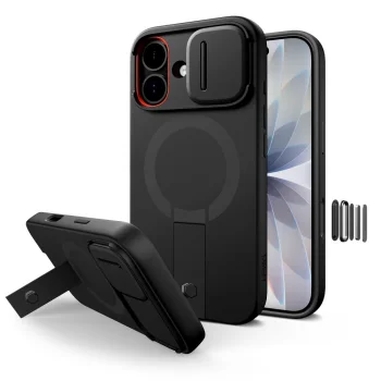 Tech-Protect Kevlar Aura MagSafe vāciņš priekš iPhone 17, melns