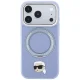 Karl Lagerfeld vāciņš iPhone 18 Pro / 17 Pro ar Ring Stand 360 MagSafe, gaiši zils