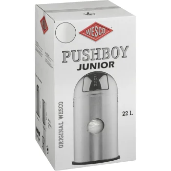 Wesco Pushboy Junior atkritumu tvertne 22L, White Matt
