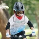 Rockbros TT-32005 Shark bērnu veloķivere ar noņemamu zodu, M (54-58 cm), melna