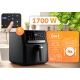 Berdsen 366200 BD-662 1700W 6.5L Karstā gaisa friteris, melns