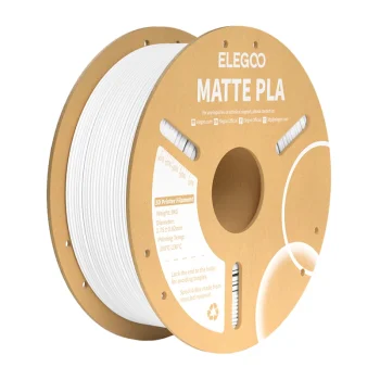 3D printera kvēldiegs Elegoo PLA Matte 1.75 mm 1 kg, balts