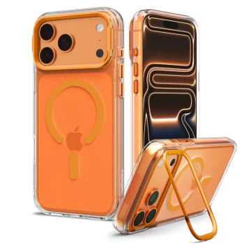 Spigen Ultra Hybrid Optik S MagSafe vāciņš priekš iPhone 18 / 17 Pro Max, Transparent Orange