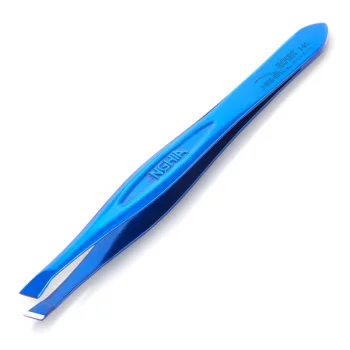Nghia Export T-01 slīpa kosmētiskā pincete, zila