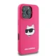 Karl Lagerfeld Silicone Choupette MagSafe vāciņš iPhone 16 Pro Max, Fuksija