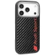 Audi R8 Carbon Fiber MagSafe vāciņš viedtālrunim iPhone 17 Pro, melns