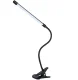 LED galda lampa ar klipsi, 5W, melna