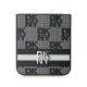 DKNY Checkered Pattern Printed Stripes vāciņš Samsung Galaxy Z Flip 6 Melns