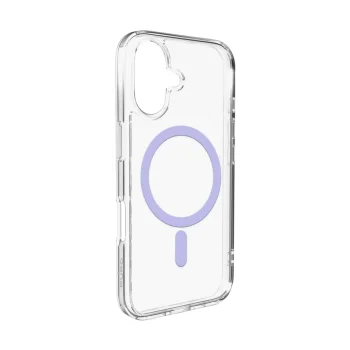 Puro Lite Mag vāciņš iPhone 17 ar MagSafe atbalstu, caurspīdīgs ar rozā gredzenu