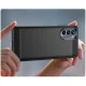 Vāciņš Motorola Moto G62 5G Carbon Case, elastīgs TPU, melns
