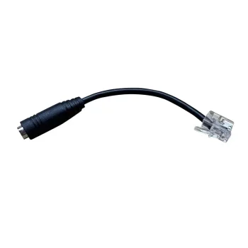 Sonoff AL010 sensoru adapteris 2.5 mm Jack uz RJ9, Melns