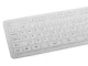Silikona gumijas tastatūra ar USB un ciparu bloku, balta