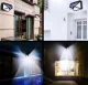 Dārza āra apgaismojums nakts lampa ar saules bateriju akumulatoru un kustības sensoru 100 LED | Outdoor Solar Lamp