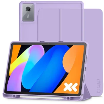 Tech-Protect SmartCase Pen atverams vāciņš Lenovo Idea Tab 11.0 TB-336, violets