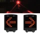 Velosipēda LED gaisma ar pagrieziena rādītāju un lāzeru