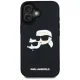 Karl Lagerfeld 3D Rubber Double Heads vāciņš Apple iPhone 16, Melns