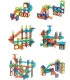 Magnētisko bloku konstruktors, bumbu trase, 110 detaļas | Magnetic Blocks Ball Track