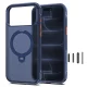 Tech-Protect MagAir Stand MagSafe CC vāciņš iPhone 18 Pro Max / 17 Pro Max, matēts tumši zils