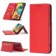 Samsung Galaxy A12 (SM-A125F/DSN) Magnet Card Pouch Wallet Book Case Cover, Red | Telefona Vāciņš Maciņš Apvalks...