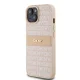 DKNY iPhone 15 Plus / 14 Plus vāciņš Mono Stripe & Metal Logo, rozā