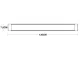 LED virsapmetuma lampa 120cm 28W, auksti balta
