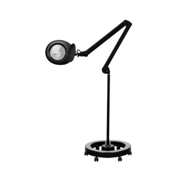 Lupa lampa Elegante 6025 60 LED SMD 5D ar statīvu, melna