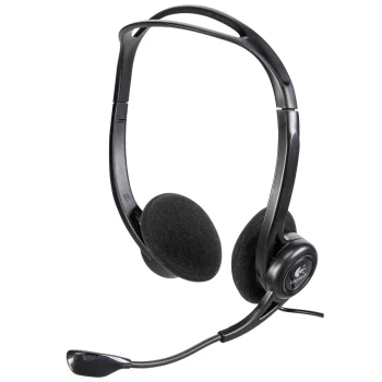 Logitech 960 USB datora austiņas ar mikrofonu, melnas