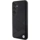 BMW Samsung Galaxy S24 vāciņš Signature Leather Crossing Lines, melns
