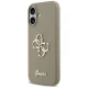 Guess Silicone Big 4G Script vāciņš iPhone 17, brūns