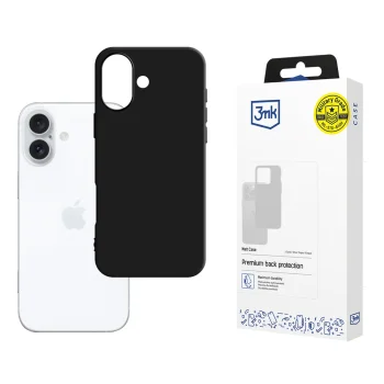 3mk Matt Case MagSafe vāciņš iPhone 16, melns